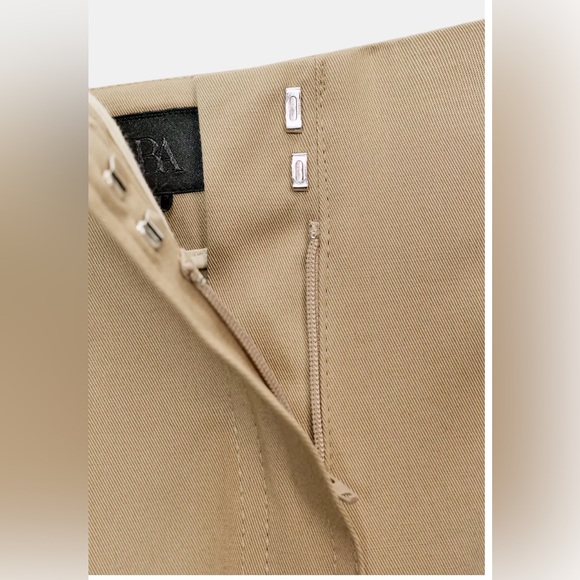 ZARA Tan A-Line TRENCH Skirt - Picture 9 of 9